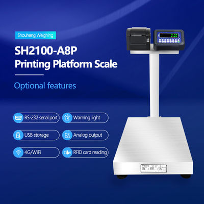 SH2100-A8P テーブルスケール 高精度とLEDディスプレイ 50cm*60cm 体重/印刷用サイズ