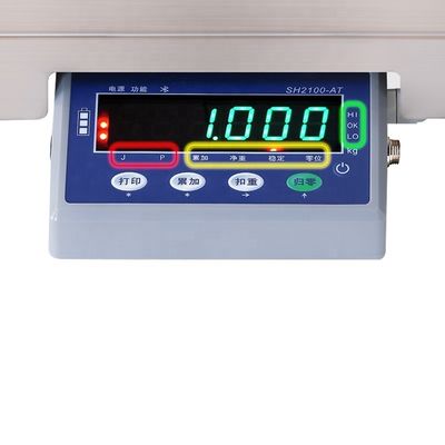 15kg ディビジョン 2g/1g 容量 ブルーツとLEDディスプレイの電子テーブルスケール