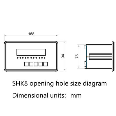 SHK8 3 つの入力と 3 つの出力を持つバッチスケール制御システム重量制御指標