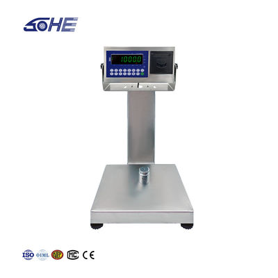 A8SP 印刷 6KG 容量と 22cm * 28cm 平方垂直バーの小さなプラットフォームスケール