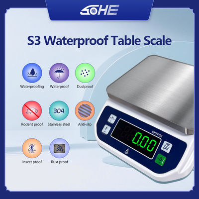 1.5KG 高精度ステンレスアース ABS パンや料理のための防水スケール SOHES3