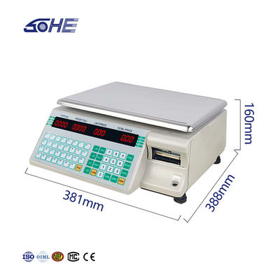 先進的なSHV-TMAバーコードテーブルスケール 30kg ABSプラスチック/ステンレス鋼プレート