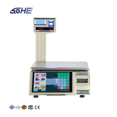 LCDディスプレイ インテリジェントバーコードテーブル 30kg容量のSHW-TMF6スケール