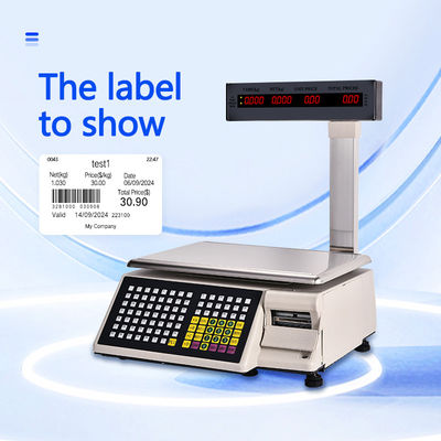 先進的な印刷バーコードテーブルスケール SHW-TMB 30kg AC 100-240V/DC21V電源