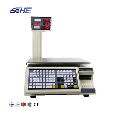 SHW-TMC 30kg バーコード印刷テーブルスケール,AC/DC電源と最大範囲