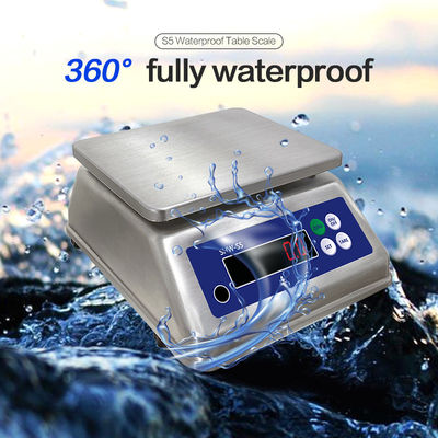 AV220V/50HZ ダブルスクリーン ステンレス ステンレス 防水 テーブル 電子秤 15kg