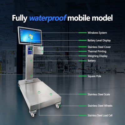 OBM パーソナライゼーションサポート 800kg 容量を持つモバイルステンレス鋼工業スケール