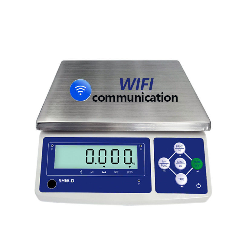 蓄電器 6V/4000mAh SHWDL-WIFI 3-30KG 液晶ディスプレイ付き産業用秤