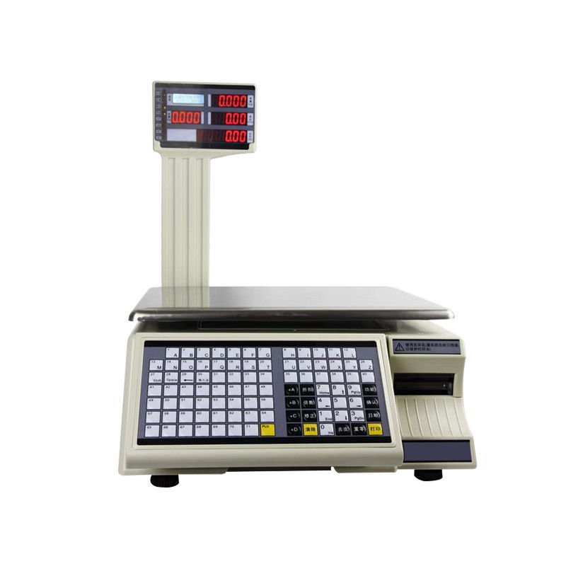 SHW-TMC 30kg バーコード印刷テーブルスケール,AC/DC電源と最大範囲