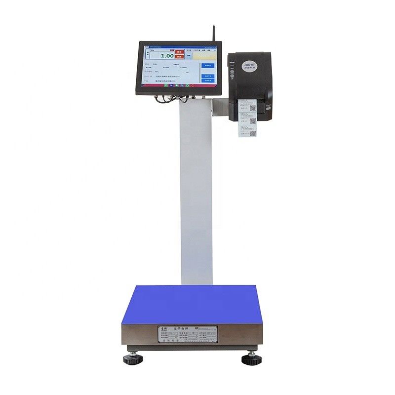 15インチ デスクトップ画面 SOHE 2024 15-200kg 豚肉と牛肉加工液晶ディスプレイ ラベルスケール