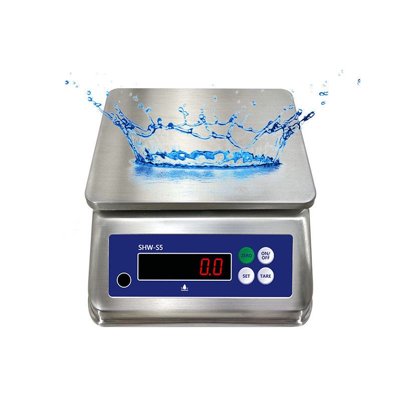 15kg S5 ダブルスクリーンステンレスステール防水テーブル -10C-40Cのための電子秤